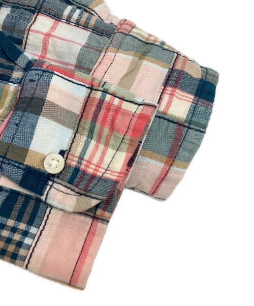 POLO RALPH LAUREN（ポロ・ラルフローレン）POLO RALPH LAUREN (ポロ・ラルフローレン) パッチワークシャツワンピース グリーン サイズ:6の古着・服飾アイテム
