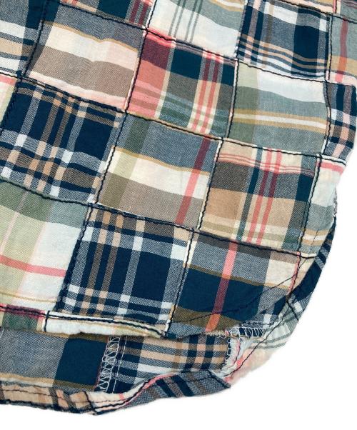 POLO RALPH LAUREN（ポロ・ラルフローレン）POLO RALPH LAUREN (ポロ・ラルフローレン) パッチワークシャツワンピース グリーン サイズ:6の古着・服飾アイテム