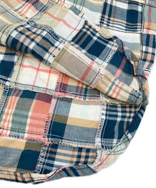 POLO RALPH LAUREN（ポロ・ラルフローレン）POLO RALPH LAUREN (ポロ・ラルフローレン) パッチワークシャツワンピース グリーン サイズ:6の古着・服飾アイテム