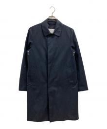 MACKINTOSH PHILOSOPHY（マッキントッシュ フィロソフィー）の古着「比翼ステンカラーコート」｜ネイビー