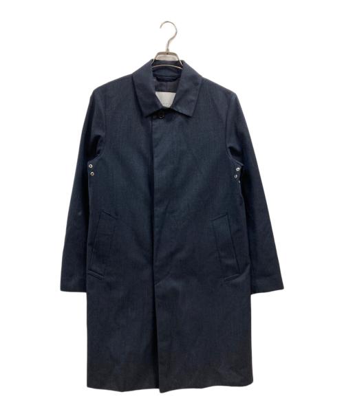 MACKINTOSH PHILOSOPHY（マッキントッシュ フィロソフィー）MACKINTOSH PHILOSOPHY (マッキントッシュ フィロソフィー) 比翼ステンカラーコート ネイビー サイズ:38の古着・服飾アイテム