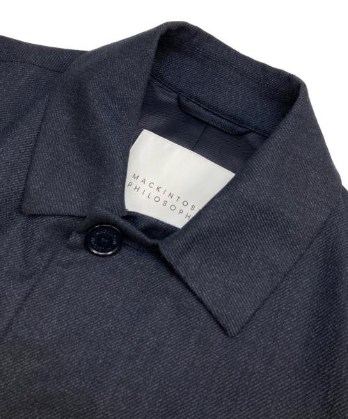 MACKINTOSH PHILOSOPHY（マッキントッシュ フィロソフィー）MACKINTOSH PHILOSOPHY (マッキントッシュ フィロソフィー) 比翼ステンカラーコート ネイビー サイズ:38の古着・服飾アイテム