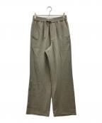 AMI PARISアミ パリス）の古着「Wool Straight Fit Elasticated Trousers」｜オリーブ