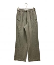 AMI PARIS（アミ パリス）の古着「Wool Straight Fit Elasticated Trousers」｜オリーブ