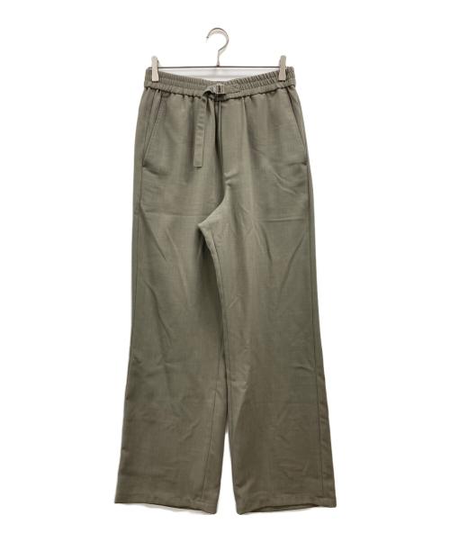 AMI PARIS（アミ パリス）AMI PARIS (アミ パリス) Wool Straight Fit Elasticated Trousers オリーブ サイズ:Sの古着・服飾アイテム
