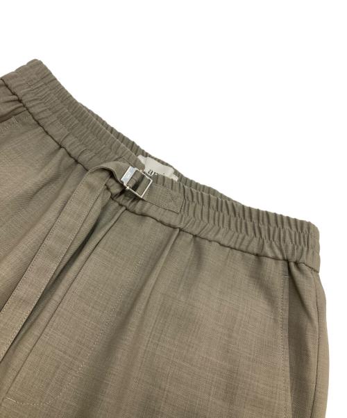 AMI PARIS（アミ パリス）AMI PARIS (アミ パリス) Wool Straight Fit Elasticated Trousers オリーブ サイズ:Sの古着・服飾アイテム