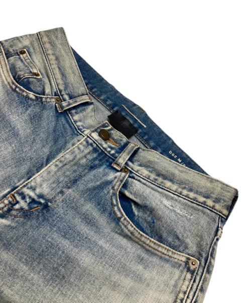Saint Laurent Paris（サンローランパリ）Saint Laurent Paris (サンローランパリ) ダメージ加工スキニーデニムパンツ ブルー サイズ:29の古着・服飾アイテム