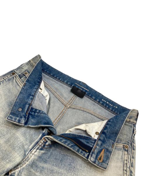 Saint Laurent Paris（サンローランパリ）Saint Laurent Paris (サンローランパリ) ダメージ加工スキニーデニムパンツ ブルー サイズ:29の古着・服飾アイテム