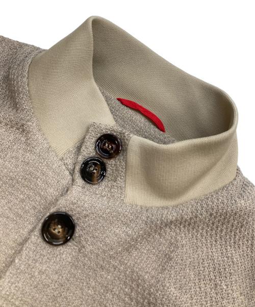 KIRED（キーレッド）KIRED (キーレッド) スタンドカラーニットジャケット ベージュ サイズ:50の古着・服飾アイテム