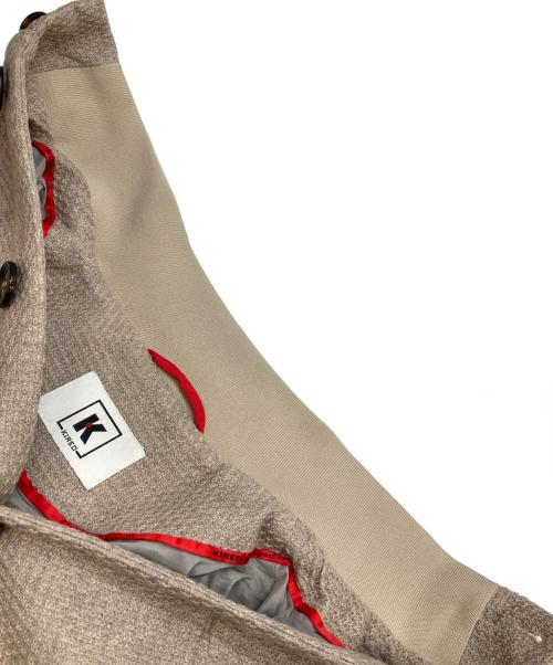 KIRED（キーレッド）KIRED (キーレッド) スタンドカラーニットジャケット ベージュ サイズ:50の古着・服飾アイテム