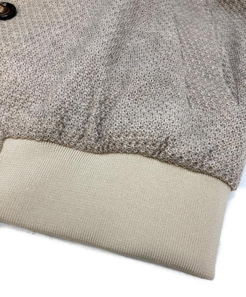 KIRED（キーレッド）KIRED (キーレッド) スタンドカラーニットジャケット ベージュ サイズ:50の古着・服飾アイテム