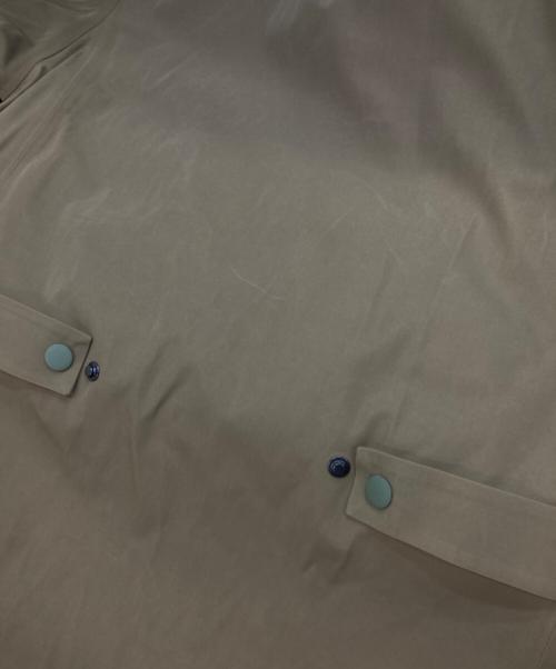 monobi（モノビ）monobi (モノビ) ダウンライナー付きフーデッドコート ブラウン×オリーブ サイズ:Mの古着・服飾アイテム