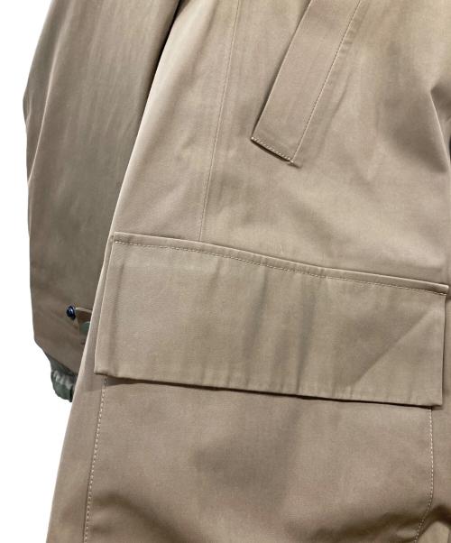 monobi（モノビ）monobi (モノビ) ダウンライナー付きフーデッドコート ブラウン×オリーブ サイズ:Mの古着・服飾アイテム