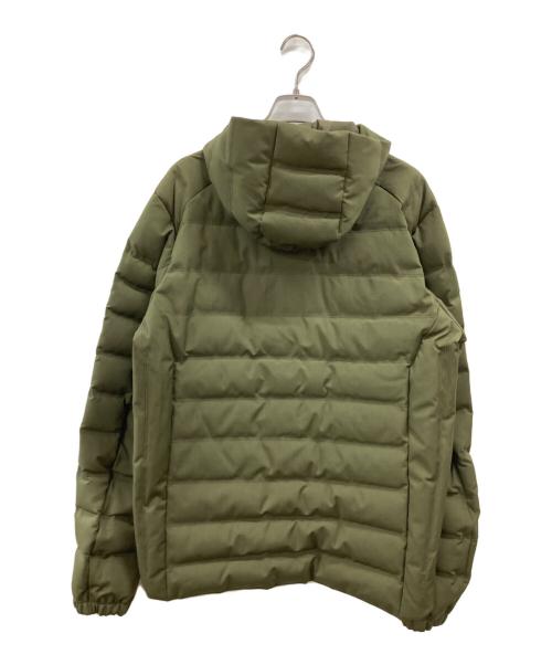 monobi（モノビ）monobi (モノビ) ダウンライナー付きフーデッドコート ブラウン×オリーブ サイズ:Mの古着・服飾アイテム