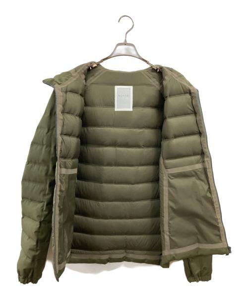 monobi（モノビ）monobi (モノビ) ダウンライナー付きフーデッドコート ブラウン×オリーブ サイズ:Mの古着・服飾アイテム
