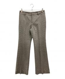 MUSE de Deuxieme Classe（ミューズ ドゥーズィエム クラス）の古着「Col Pierrot Houndstooth パンツ」｜ベージュ