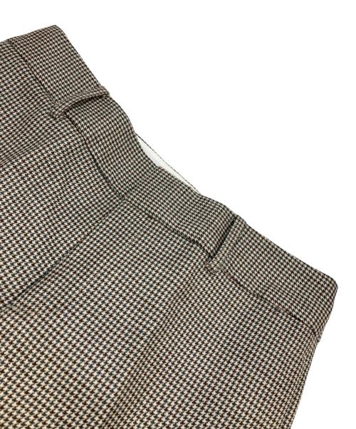 MUSE de Deuxieme Classe（ミューズ ドゥーズィエム クラス）MUSE de Deuxieme Classe (ミューズ ドゥーズィエム クラス) Col Pierrot Houndstooth パンツ ベージュ サイズ:36の古着・服飾アイテム