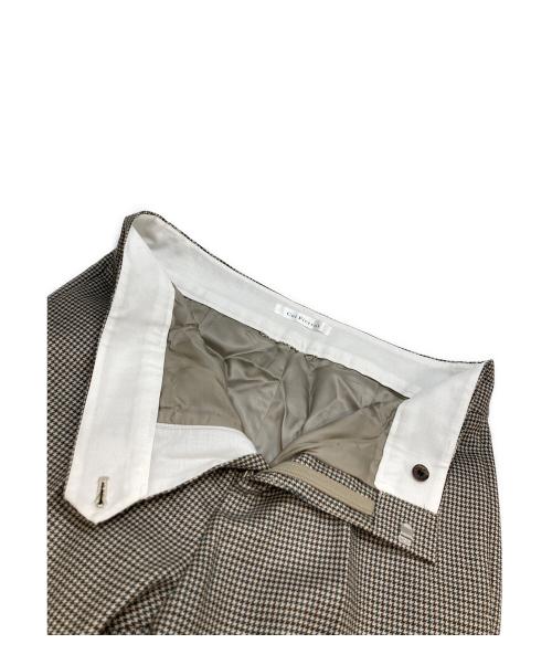 MUSE de Deuxieme Classe（ミューズ ドゥーズィエム クラス）MUSE de Deuxieme Classe (ミューズ ドゥーズィエム クラス) Col Pierrot Houndstooth パンツ ベージュ サイズ:36の古着・服飾アイテム