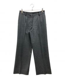 MUSE de Deuxieme Classe（ミューズ ドゥーズィエム クラス）の古着「masculin タックパンツ」｜グレー
