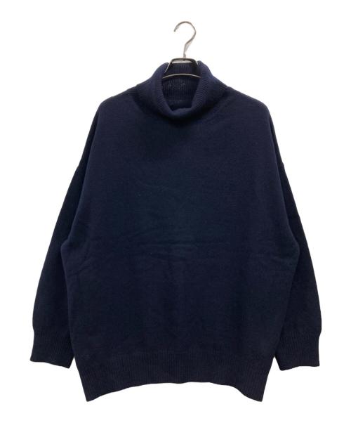MUSE de Deuxieme Classe（ミューズ ドゥーズィエム クラス）MUSE de Deuxieme Classe (ミューズ ドゥーズィエム クラス) JUSPER タートルネックニット ネイビー サイズ:不明(実寸参照)の古着・服飾アイテム