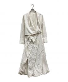 L’AUBE BLANC（ローブブラン）の古着「Spiral balloon Dress」｜ホワイト