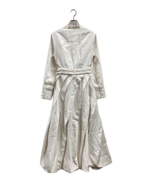 L’AUBE BLANC（ローブブラン）L’AUBE BLANC (ローブブラン) Spiral balloon Dress ホワイト サイズ:Sの古着・服飾アイテム