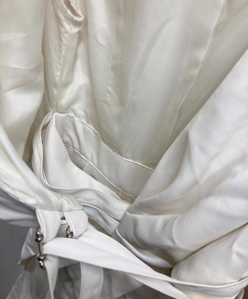 L’AUBE BLANC（ローブブラン）L’AUBE BLANC (ローブブラン) Spiral balloon Dress ホワイト サイズ:Sの古着・服飾アイテム