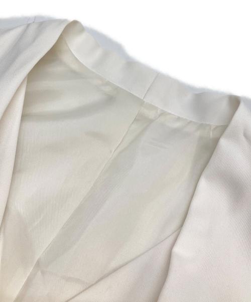 L’AUBE BLANC（ローブブラン）L’AUBE BLANC (ローブブラン) Spiral balloon Dress ホワイト サイズ:Sの古着・服飾アイテム