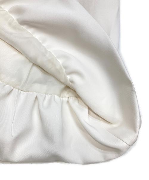 L’AUBE BLANC（ローブブラン）L’AUBE BLANC (ローブブラン) Spiral balloon Dress ホワイト サイズ:Sの古着・服飾アイテム
