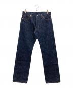 ONI DENIMオニデニム）の古着「阿波正藍染デニムパンツ」｜インディゴ