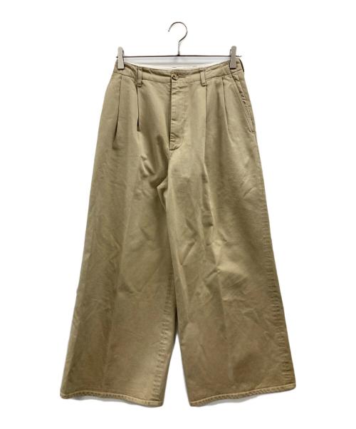 AURALEE（オーラリー）AURALEE (オーラリー) CHINO WIDE TUCK PANTS ベージュ サイズ:1の古着・服飾アイテム