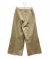 AURALEE (オーラリー) CHINO WIDE TUCK PANTS ベージュ サイズ:1：7000円