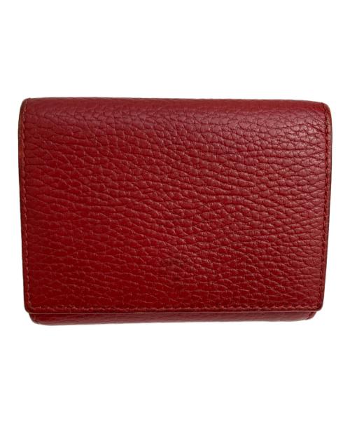 GUCCI（グッチ）GUCCI (グッチ) 3つ折り財布 レッドの古着・服飾アイテム