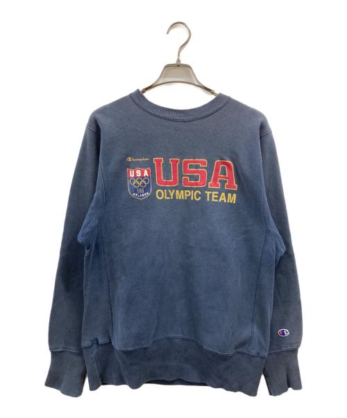 Champion REVERSE WEAVE（チャンピオン リバース ウィーブ）Champion REVERSE WEAVE (チャンピオン リバース ウィーブ) オリンピック記念スウェット ネイビー サイズ:Mの古着・服飾アイテム