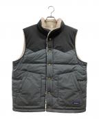 Patagoniaパタゴニア）の古着「リバーシブル・ビビー・ダウン・ベスト」｜ブラックxグレー×アイボリー