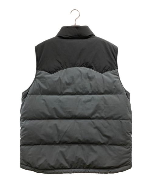 Patagonia（パタゴニア）Patagonia (パタゴニア) リバーシブル・ビビー・ダウン・ベスト ブラックxグレー×アイボリー サイズ:Lの古着・服飾アイテム