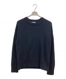 MHL（マーガレットハウエル）の古着「MERINO WOOL KNITWEAR」｜ネイビー