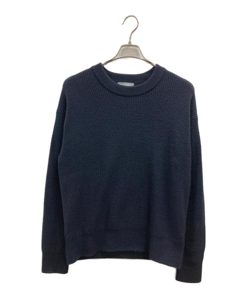 MHL（マーガレットハウエル）MHL (マーガレットハウエル) MERINO WOOL KNITWEAR ネイビー サイズ:Mの古着・服飾アイテム