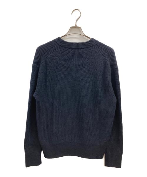MHL（マーガレットハウエル）MHL (マーガレットハウエル) MERINO WOOL KNITWEAR ネイビー サイズ:Mの古着・服飾アイテム