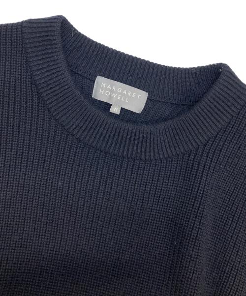 MHL（マーガレットハウエル）MHL (マーガレットハウエル) MERINO WOOL KNITWEAR ネイビー サイズ:Mの古着・服飾アイテム