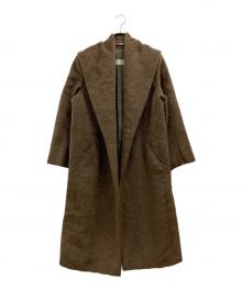MaxMara（マックスマーラ）の古着「ウールアルパカ混ガウンコート」｜ブラウン