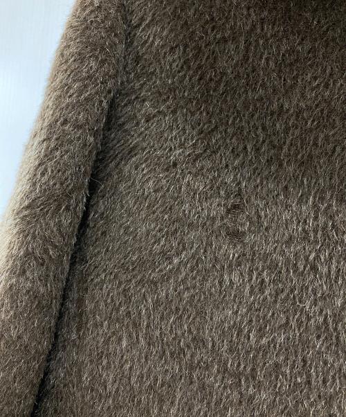 MaxMara（マックスマーラ）MaxMara (マックスマーラ) ウールアルパカ混ガウンコート ブラウン サイズ:38の古着・服飾アイテム