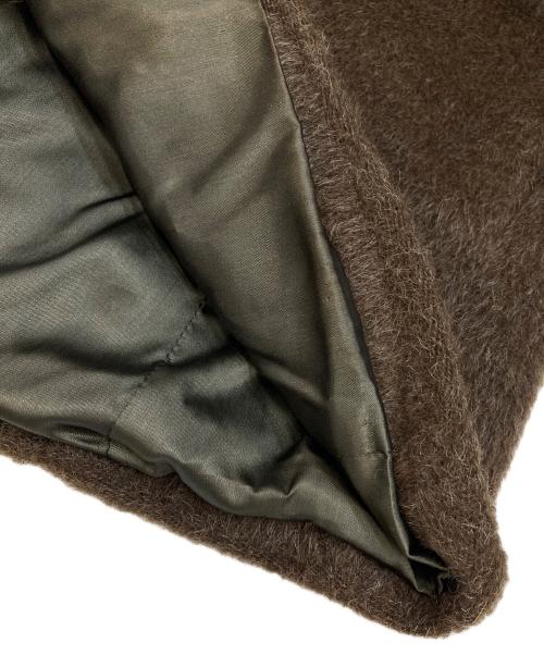 MaxMara（マックスマーラ）MaxMara (マックスマーラ) ウールアルパカ混ガウンコート ブラウン サイズ:38の古着・服飾アイテム
