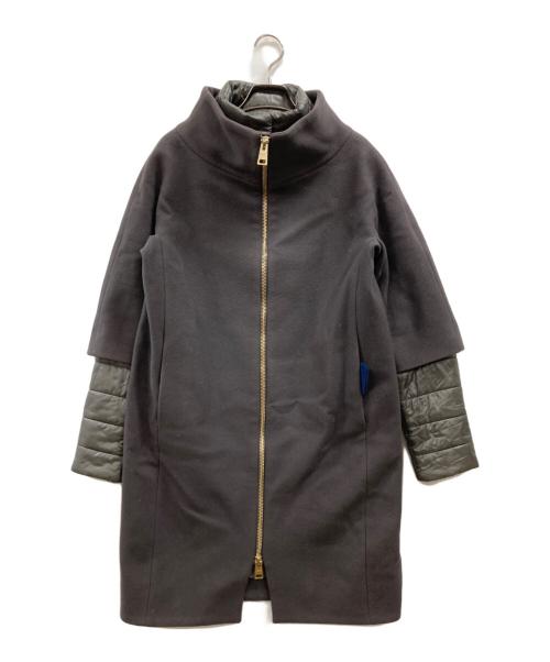 HERNO（ヘルノ）HERNO (ヘルノ) レイヤードスリーブシップアップダウンコート ブラウン サイズ:38の古着・服飾アイテム