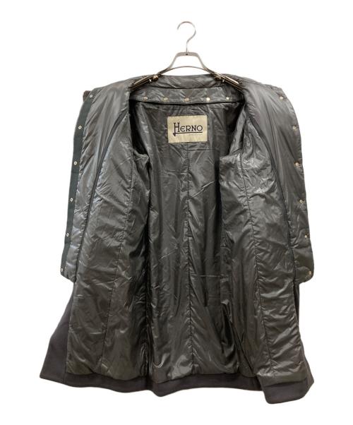 HERNO（ヘルノ）HERNO (ヘルノ) レイヤードスリーブシップアップダウンコート ブラウン サイズ:38の古着・服飾アイテム
