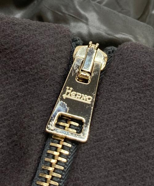 HERNO（ヘルノ）HERNO (ヘルノ) レイヤードスリーブシップアップダウンコート ブラウン サイズ:38の古着・服飾アイテム