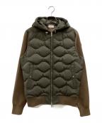MONCLERモンクレール）の古着「CADIGAN TRICOT」｜ブラウン×オリーブ