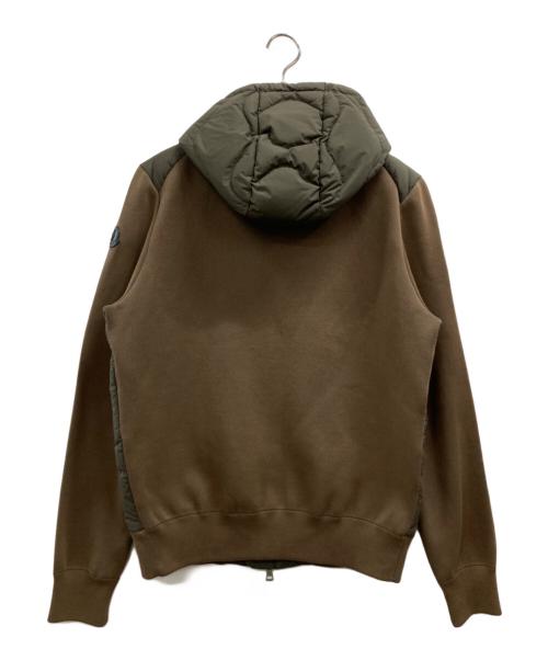 MONCLER（モンクレール）MONCLER (モンクレール) CADIGAN TRICOT ブラウン×オリーブ サイズ:Lの古着・服飾アイテム