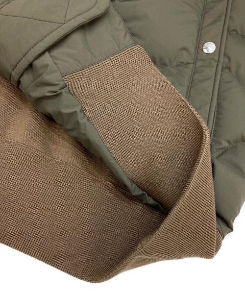 MONCLER（モンクレール）MONCLER (モンクレール) CADIGAN TRICOT ブラウン×オリーブ サイズ:Lの古着・服飾アイテム