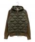 MONCLER（モンクレール）の古着「CADIGAN TRICOT」｜ブラウン×オリーブ
